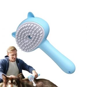 Ruwshuuk Brosse à vapeur pour chat avec vapeur – Brosse à vapeur électrique portable rechargeable | Poignée ergonomique fournitures de perte de poils – Outils de toilettage multifonctions pour chats (cratilent, neuf)