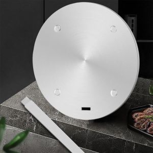 NISPOTDOR Adaptateur Induction, Plaque pour induction Adaptateur pour Dessous de Plat, Plaques de Cuisson avec Poignée Détachable 28cm (brand discount store, neuf)