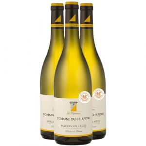 M&acirc;con Villages Le Pigeonnier - Blanc 2023 - Domaine du Chapitre - Vin Blanc de Bourgogne (3x75cl) (e-boissons, neuf)