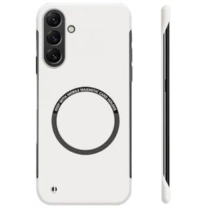 FAOMSEBS Magn&eacute;tique sans Cadre Coque pour Samsung S24, Compatible avec MagSafe (Sensation de M&eacute;tal Nu) [Dissipation Rapide de La Chaleur] Mince Antichoc Housse pour Samsung Galaxy S24 Coque (FAOMSEBS-FR, neuf)