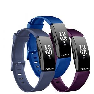 FunBand Compatible avec Fitbit Inspire & Fitbit Inspire HR Bracelet, Bande en Silicone Souple Sangle de Remplacement Reglables Sport Accessorie pour Montre Connectée Fitbit Inspire & Inspire HR (FunBand EU Direct Store, neuf)