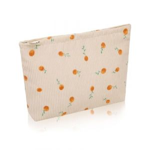 Zeayebsr Trousse de toilette de voyage, trousse de toilette en corde, organisateur de maquillage portable rose, petit sac de toilette, trousse voyage femme，Sac cosm&eacute;tique，trousse de toilette fleurie (Zeaye, neuf)