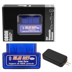 Mini Scanner OBD2 Bluetooth ELM327 + Kit Simulateur Airbag SRS, Diagnostiqueur Bluetooth OBD2 Compatible, Diagnostic pour iOS & Android, Adaptateur OBD2 pour Voitures Modernes (LUYUXUAN LIMITED, neuf)