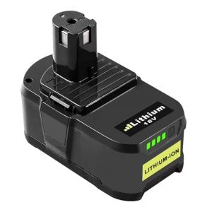 Goodexo 18V 5,5Ah P108 Batterie de Remplacement pour Ryobi Batterie 18V RB18L50 RB18L40 RB18L25 P108 P104 P107 P105 P103 P107 pour Ryobi sans Fil Outils (Noir Vert) (Goodexo-FR, neuf)