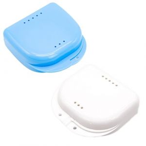 Bo&icirc;te de rangement pour appareil dentaire 2 pi&egrave;ces, bo&icirc;te pour proth&egrave;se dentaire, bo&icirc;te de conservation pour dentier, bo&icirc;te de conservation pour proth&egrave;se dentaire, bo&icirc;te de conservation pour proth&egrave;se (MR HENRY SAVAGE LTD, neuf)