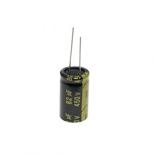 HUABAN 5 Pièces 450V 82UF 18x31mm Condensateur électrolytique à fil de plomb Haute fréquence Faible résistance série équivalente 450 Volt 82 UF (ERIC ELECTRONICS TECHNOLOGY LIMITED, neuf)