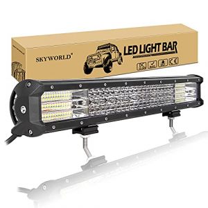 SKYWORLD 20 Pouces 51cm 510W Barre LED Rampe Bar, Longue Portee Barre Lumineuse LED, Barre d'éclairage LED pour 4x4 Offroad Camion Voiture Véhicules ATV 6000K (SKYWORLD-EU, neuf)