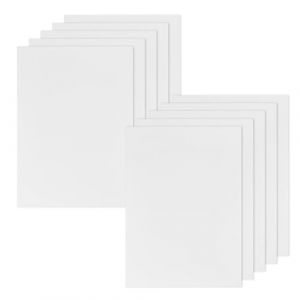 Lot de 10 Chemise Cartonn&eacute;e A4 avec Rabat, Dossier Carton A4, Pochette de Classement en Papier Kraft, Pochette de Fichier Rapport Chemise de Presentation pour Scolaire Bureau Maison, 31x22cm, Blanc (seareash, neuf)