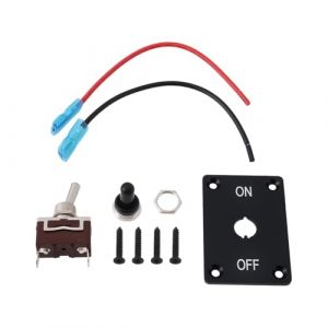 YINETTECH Interrupteur à Bascule Momentané étanche SPST (on)-Off-(on) 12 V 30 A avec Panneau de Montage on/Off Câblé à 2 Broches (E-NETTECH, neuf)