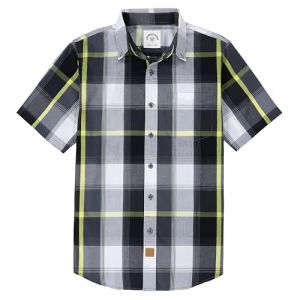 Dubinik&reg; Chemise Homme Manches Courtes Carreaux De Travail Poche Casual &Eacute;t&eacute; Chemisette Homme Bouton Chemise Carreaux Homme (Tinzi EU, neuf)