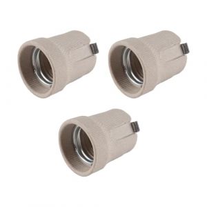 Sarini 3PCS Douille E27 &Agrave; Vis Douille En C&eacute;ramique Porcelaine E27 Porte Ampoule Halog&egrave;ne Incandescente Sources Lumineuses &Agrave; Base E27 (Sarini EU, neuf)