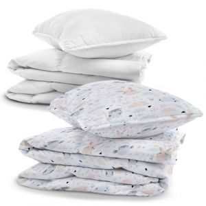 Totsy Baby Parure de lit b&eacute;b&eacute; en Coton 100x135 cm - Ensemble Enfant avec Housse de Couette et taie d'oreiller 40x60 cm avec Couette et Oreiller pour Berceau gar&ccedil;on et Fille literie b&eacute;b&eacute; Oeko-Tex (ASE Sp&oacute;łka Akcyjna, neuf)