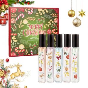 10ml*5 Coffret de Parfum Femme, Parfum Femme Coffret Cadeau, Eau de Toilette Femme, Ingr&eacute;dients Naturels, Coffret De 5 Eaux de Parfum Miniatures, Cadeau de No&euml;l, Coffret Cadeau Parfums pour Femmes (MSTK, neuf)