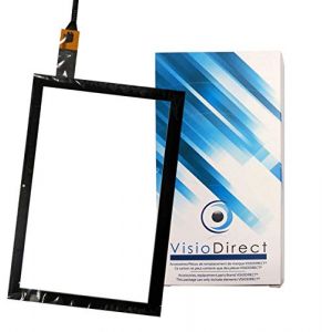 Visiodirect Vitre ecran Tactile pour Acer ICONIA One 10 B3-A40FHD-K4BX Noir Tablette (visiodirect-, neuf)