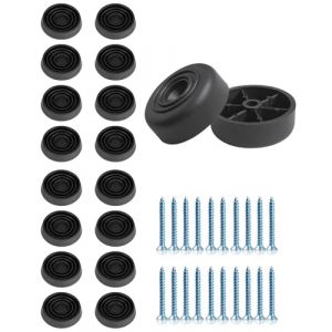 KGDUYC 20 pcs pieds de meubles, pieds antidérapants ronds, patins antidérapants, pieds d'armoires, pieds de meubles en plastique, pieds de canapé avec 20 clous pour armoires, canapés, chaises (Qertyias OÜ, neuf)