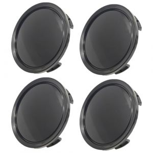 Thapncow 4Pcs Cache Moyeu 60mm, Enjoliveurs Centre de Roue de Voiture en Noir, Cache-moyeu 60 mm diamètre Plastique ABS, Cache Jante pour Accessoires Voitures (Noir, 60mm Ø) (JGH MARKET, neuf)