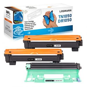 LOSMANN Toner Tambour Compatible pour Brother TN1050 DR1050 pour Brother DCP-1510 1510E 1512 1512A 1512E 1601 1610W 1612 1612W 1616NW HL-1110 1110E 1110R HL-1110 HL-1112 1112A HL-1112 (3-Pack) (LOSMANN, neuf)