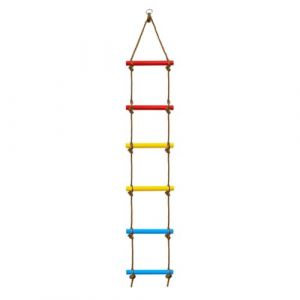 Échelle de Corde，Échelle Suspendue, Échelle d'escalade Bois Jouet d'escalade,Échelle de Corde à Bascule (Niooce, neuf)