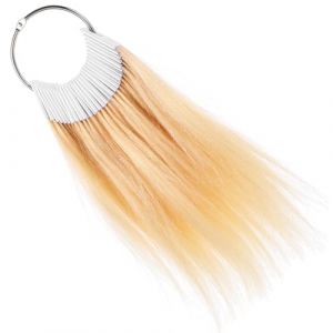 MUCKLILY 30 pi&egrave;ces Nuancier Couleur Cheveux Humains M&egrave;ches Naturelles pour Test Coloration Coiffure Kit &Eacute;chantillons V&eacute;ritables M&egrave;ches Cheveux pour Test Couleur Salon Professionnel (Senike, neuf)