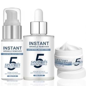 Cr&egrave;me Anti-Rides 5 Secondes,Skin Paris Creme Instant,Anti Rides Puissant Immediat,S&eacute;rum Anti Rides 5s,Combleur De Rides Immediat,Wrinkle Power,Soin Cor&eacute;en,Raffermit,Lisse Les Ridules (3Mix) (FEIBAO&-Wu, neuf)