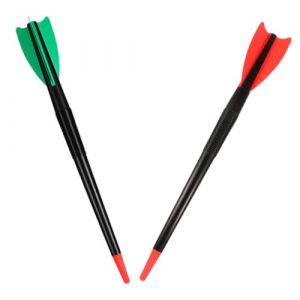 Alasum Javelot D'entra&icirc;nement pour Gar&ccedil;on et Filles 2 Pi&egrave;ces en Plastique Souple L&eacute;ger 250 G, Forme Fus&eacute;e Color&eacute;e Rouge et Verte, &Eacute;quipement pour Lancer de Javelot en Int&eacute;rieur (Guiong, neuf)