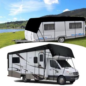 Bache de Toit Caravane, 7,5 x 3 m /295,2 "x 118,1" Tissu Oxford 210D Imperm&eacute;able Housse de Toit de Protection pour Camping-Car Universelle Protection UV Couverture De Toit De Camping-Car (Eysbiy, neuf)