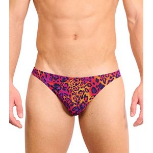 Kiniki Micro Slip de Bain Transbronzant pour Homme (5ème Génération) - Hot Leopard (Kiniki Exclusive TanThrough Swimwear & Underwear, neuf)