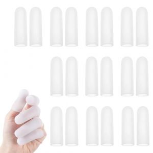 IBXWMNG 20 x Doigtiers de Gel en Silicone, Prot&egrave;ge doigt, doigts en gel, protection doigt main, doigt en silicone, pour Protection et Soutien des Doigts, Prot&egrave;ge Doigt et Pr&eacute;vient les Blessures (SHI MEIPING DE SHOP, neuf)