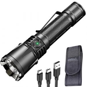 klarus XT21X Pro 4400 Lumens Lampe torche tactique LED super brillante, 336 mètres, USB USB Rechargeable lampe de poche (Klarus® EU Store, neuf)