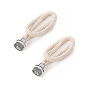 GIONAR 2 Pcs Mèches de Lampe à Huile, Brûleur Catalytique Meche pour Lampe Berger Recharge, Contrôle d'air Aromathérapie pour Toutes Lampe Mèche Décoration de la Maison,18mm Diamètre (Argent) (ChongQingLanXingYuanKeJi, neuf)