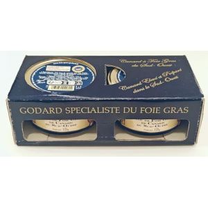 Coffret Cadeau Foie Gras de Canard du Sud-Ouest, 2 Bocaux de 125g (Ptiparis, neuf)