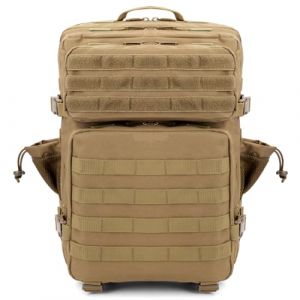 GKXLH Sac &agrave; dos Tactique - Sac &agrave; dos militaire tactique 45L pour hommes femmes, Sac de survie tactique militaire en tissu Oxford 900D, Sac tactique pour la randonn&eacute;e, la p&ecirc;che, l'arm&eacute;e, le camping (HTDirect Store, neuf)