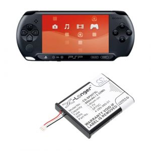 Batterie de rechange 900 mAh compatible avec Sony PSP E1000, PSP E1002, PSP E1004, PSP E1008, casque sans fil Pulse 7.1, 4-285-985-01, SP70C (TUPower, neuf)
