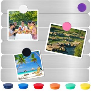 DUJEQM Tableau Magnétique Mural et Frigo - 6 Pièces Tableau Memo, Tableau d'Affichage Magnétique - Plaque Aimantée Bandes Magnétiques Autocollantes avec 10 Coloré Aimants, pour Frigo, Photos, Bureau (loudishi louxingqu jiechuangmaoyi youxiangong si, neuf)