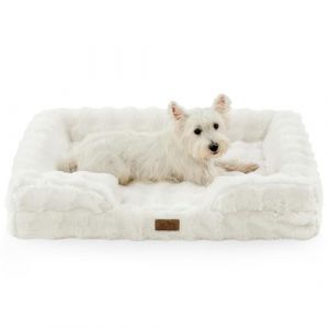 Coussin Orthop&eacute;Dique Pour Chien, En Similicuir, Id&eacute;Al Pour Les Grands Chiens. Canap&eacute; Avec Rembourrage En Mousse &agrave; Soutien &eacute;Lev&eacute;, Imperm&eacute;Able, Antid&eacute;Rapant, Doux, Chaud, Housse Lavable, Taille L (SUNWIN US, neuf)