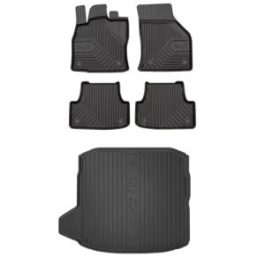 MOTOS Kit de tapis de voiture et de tapis de coffre en caoutchouc pour Audi A3 8V 2013-2020 Améliorez votre confort de voyage avec tapis antidérapant voiture 3D- Tapis de sol voiture tous temps, prote (MOTOS EU, neuf)