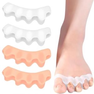 AORVYUI(4 pièces) Séparateur d'orteils, écarteur d'orteils pour les doigts chevauchants des hommes et des femmes, écarteur d'orteils pour redonner aux orteils leur forme d'origine (QUQU JIANING, neuf)