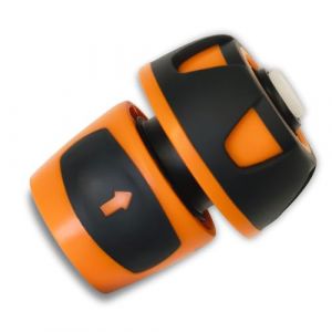 YourCasa 1 raccord de tuyau - 19 mm - Avec raccord de tuyau Aquastop - Pour tuyau d'arrosage - Raccord rapide - Orange (yourcasa, neuf)