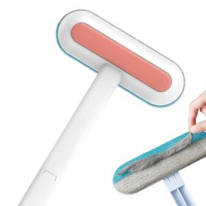 Épilateur de poils de chien pour canapé - Brosse à poils réutilisable avec long manche - Nettoyeur de peluches réutilisable comme peigne à tapis pour coussins, meubles, vêtements, carrelage (taocai, neuf)