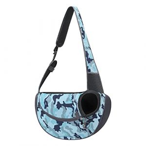 Sac de Transport Chiot Sac &agrave; Chat Porte Smartphone Sac Messag&egrave;re Pochette avec Ceinture de s&eacute;curit&eacute; Bandouli&egrave;re Non r&eacute;glable pour Rando avec Chihuahua (YJZQ, neuf)