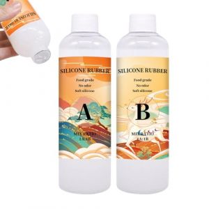 Silicone liquide &ndash; Fluide silicone de haute puret&eacute;, compos&eacute; de moulage flexible, mat&eacute;riau de coul&eacute;e | pour l'artisanat, les projets, la fabrication de moules, les r&eacute;parations (shanxixingchenshangmaoyouxiangongsi, neuf)