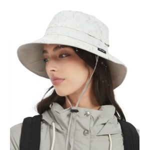 Creekstone Femme Bob Chapeau de Pluie imperm&eacute;able, Chapeau Souple de Soleil Anti-UV UPF50+, d'&eacute;t&eacute; Pliable pour Homme Randonn&eacute;e, Voyage (FR/ES, Alpha/lettres, Taille unique, Gris Froid) (Creekstone EU, neuf)