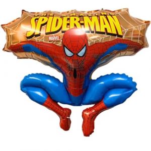 Toyland&reg; 79cm (31") Palloncini in foil a forma di personaggio Spider Man che salta in oro - Palloncini per feste per bambini (Toyland&reg;, neuf)