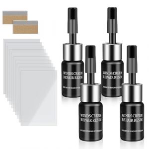 Coco Berming 4 Pi&egrave;ces Liquide de R&eacute;paration pour Verre, Windshield Crack Repair Kit Convient pour La R&eacute;paration des Vitres Automobiles (4) (Coco Berming, neuf)