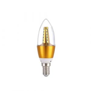 YSJX lighting, Pack de 10, ampoule bougie LED AC220V E14 5W/7W/9W/12W, lampe en aluminium dor&eacute;, lampe blanc chaud Ampoules domestiques(Golden pointed,E14 9w) (GuangshuishiYingshanjiaxiudianzishangwuzhongxin, neuf)