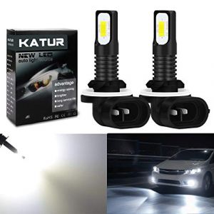 KATUR 2400 lumens extr&ecirc;mement Lumineux derni&egrave;res Ampoules de Brouillard 3570 Chipets 881 LED Uniquement pour la lumi&egrave;re diurne DRL ou Feux de Brouillard, Blanc x&eacute;non (Blanc 881) (KAtur, neuf)
