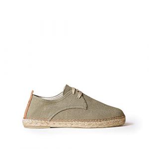 Espadrille à Lacets pour Hommes en Tissu de Coton - Dixon - Kaki, 47 EU (TradeINN, neuf)