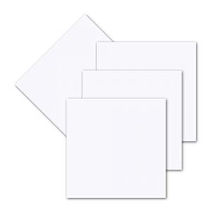 Gustav Neuser Lot de 100 feuilles de papier pour cartes carr&eacute;es - Blanc - 140 x 140 mm - Sans pli - Papier mat de qualit&eacute; sup&eacute;rieure (GUSTAV NEUSER GmbH, neuf)