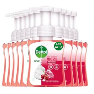 Dettol - Lot de 10 Douceur de mousse - Savon pour les Mains - Rose & Fleur de Cerisier (Pennguin-FR-Home, neuf)