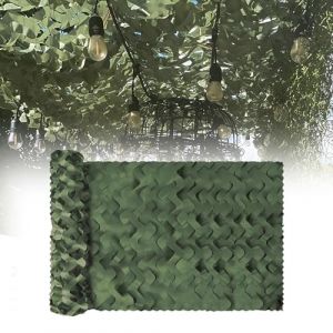 Filet de Camouflage renforcé Vert 2X4 - Tissu Oxford 210D - Filet d'ombrage Exterieur Filet de Camouflage Militaire léger et Durable Filet de Protection Solaire pour abri de Jardin Chasse tir (YZJL, neuf)